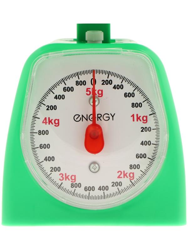 Весы кухонные ENERGY EN-406МК,  механические, до 5 кг,  зелёные