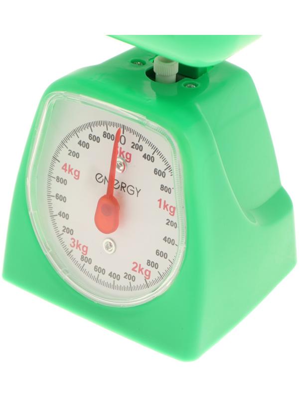 Весы кухонные ENERGY EN-406МК,  механические, до 5 кг,  зелёные