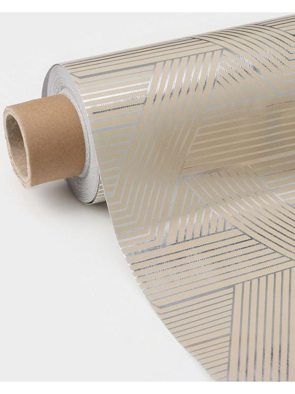 Клеёнка на стол на нетканой основе Доляна «Золото», рулон 20 метров, ширина 137 см