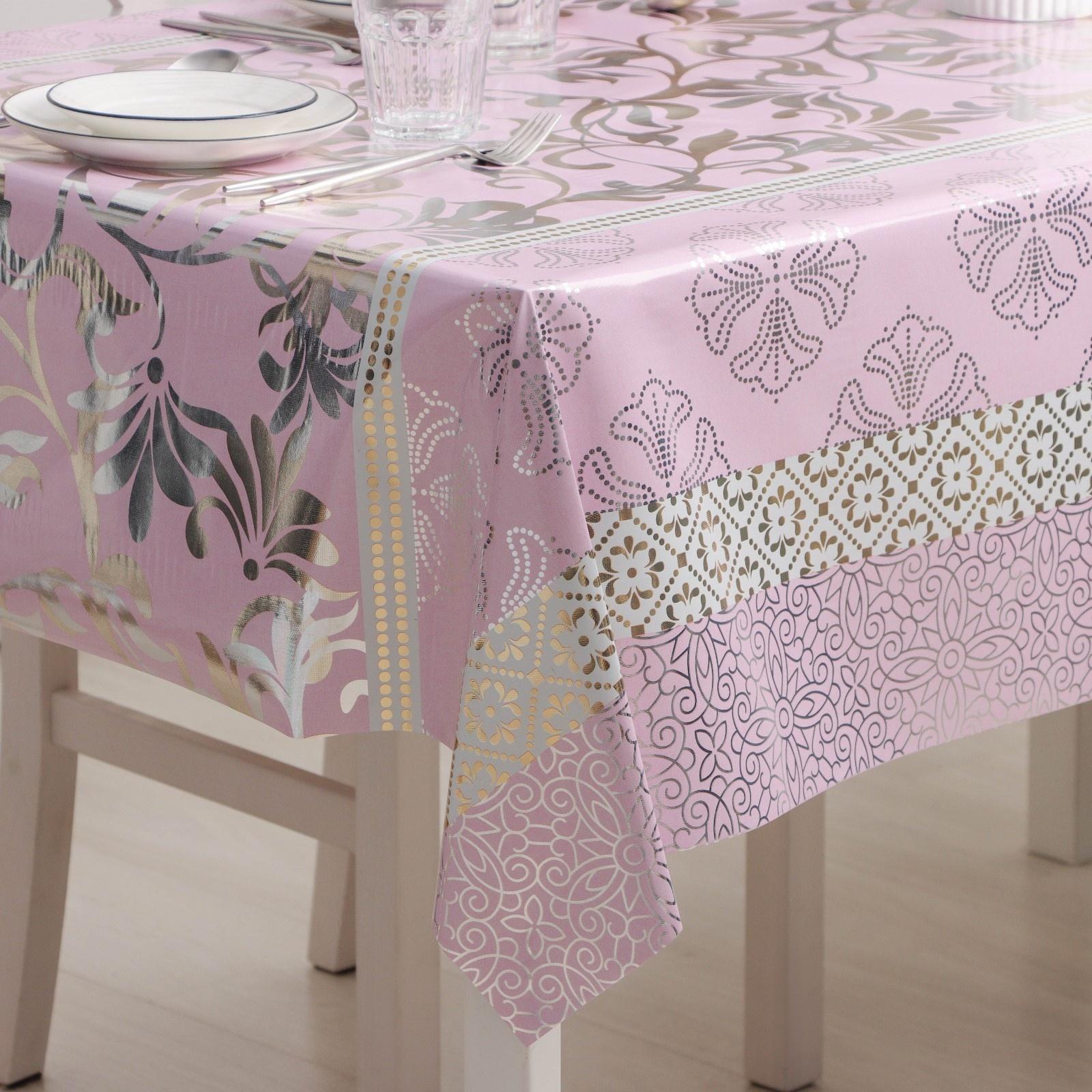 Клеёнка на стол на нетканой основе Доляна «Нежность», рулон 20 метров, ширина 137 см