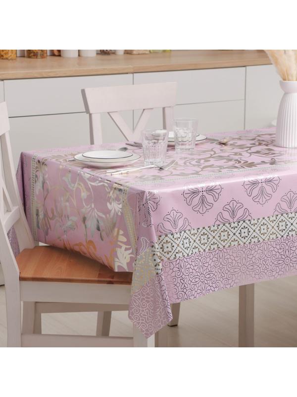 Клеёнка на стол на нетканой основе Доляна «Нежность», рулон 20 метров, ширина 137 см
