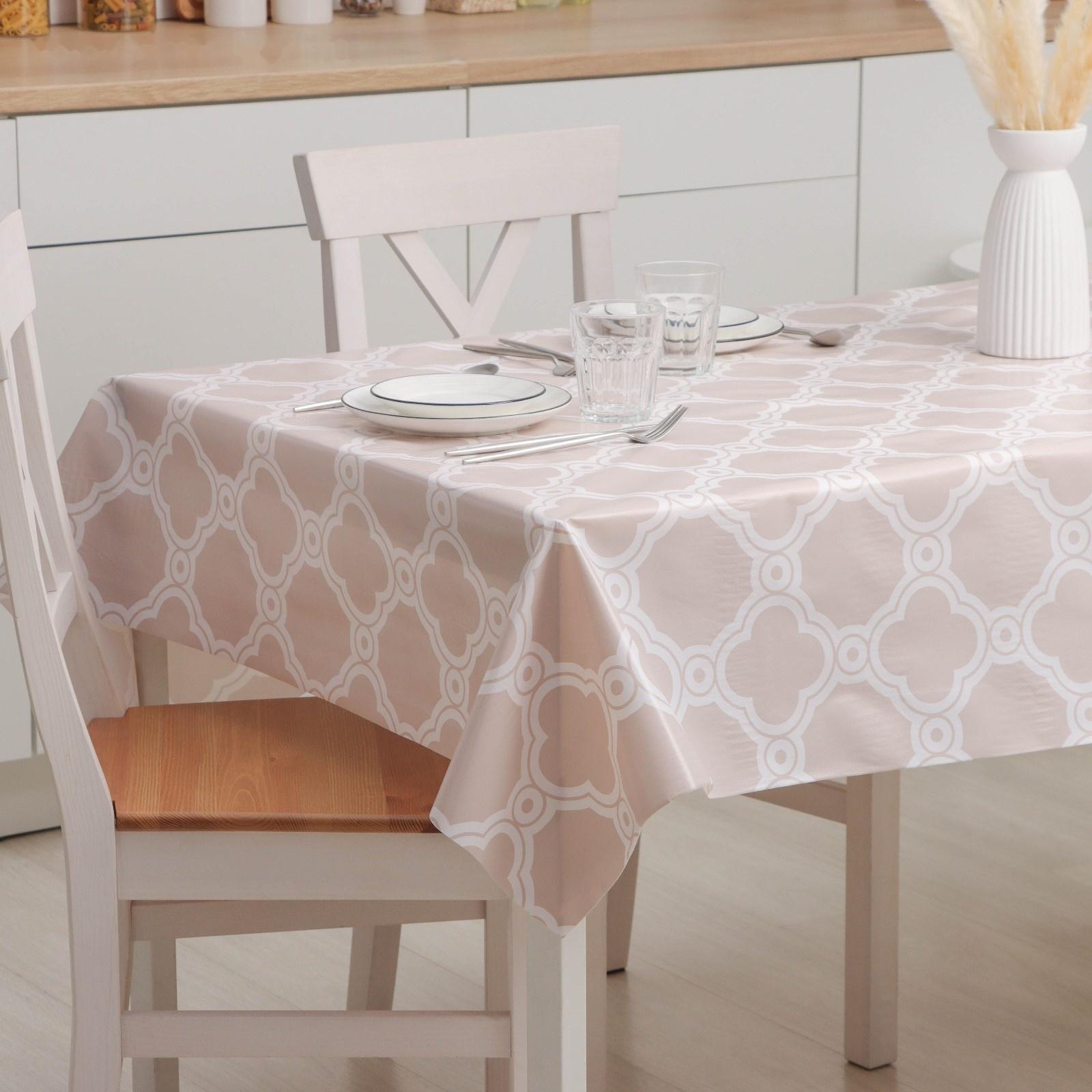 Клеёнка на стол на нетканой основе Доляна «Симметрия», рулон 20 метров, ширина 137 см