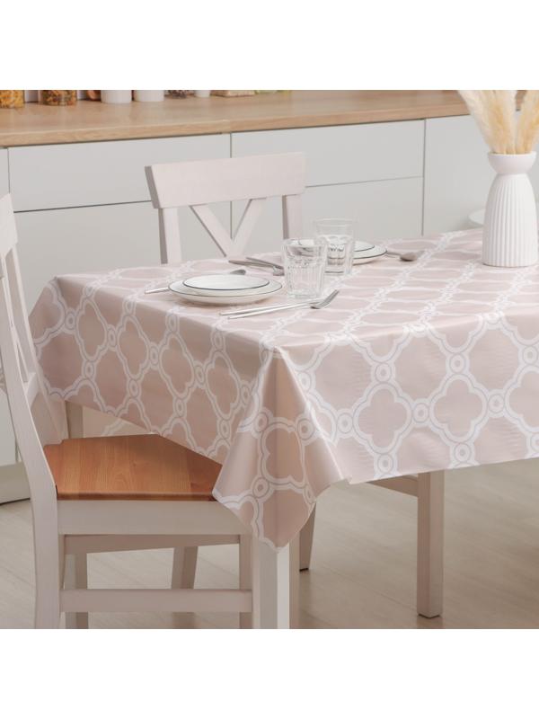 Клеёнка на стол на нетканой основе Доляна «Симметрия», рулон 20 метров, ширина 137 см