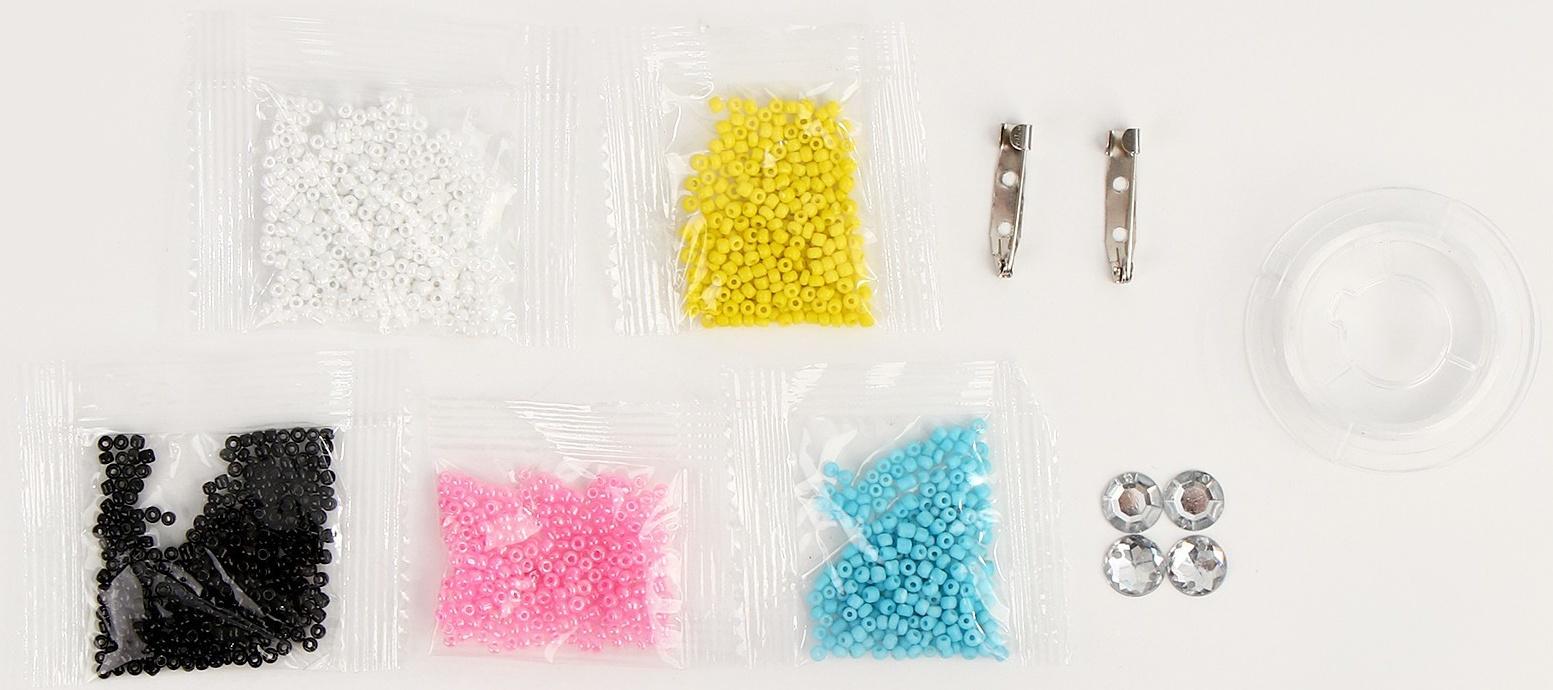 Вышивка бисером. Брошь «Сказочный единорог»