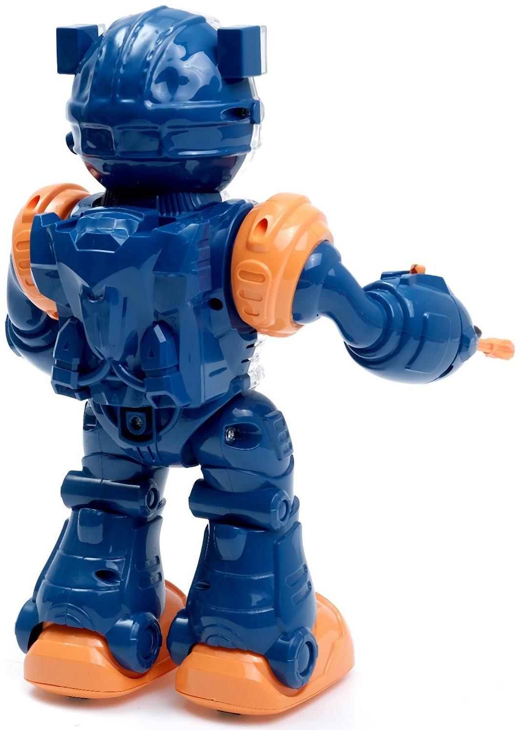 Робот «Шестерёнка», свет, звук, синий