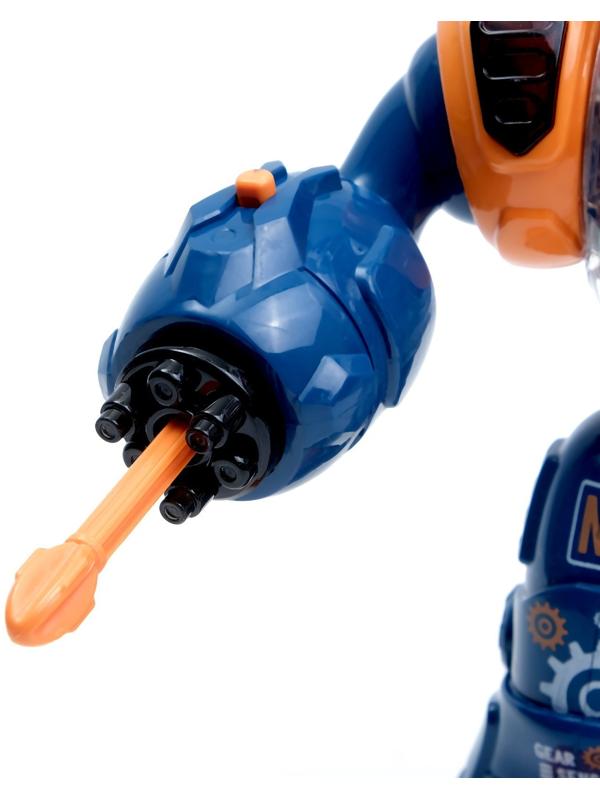 Робот «Шестерёнка», свет, звук, синий