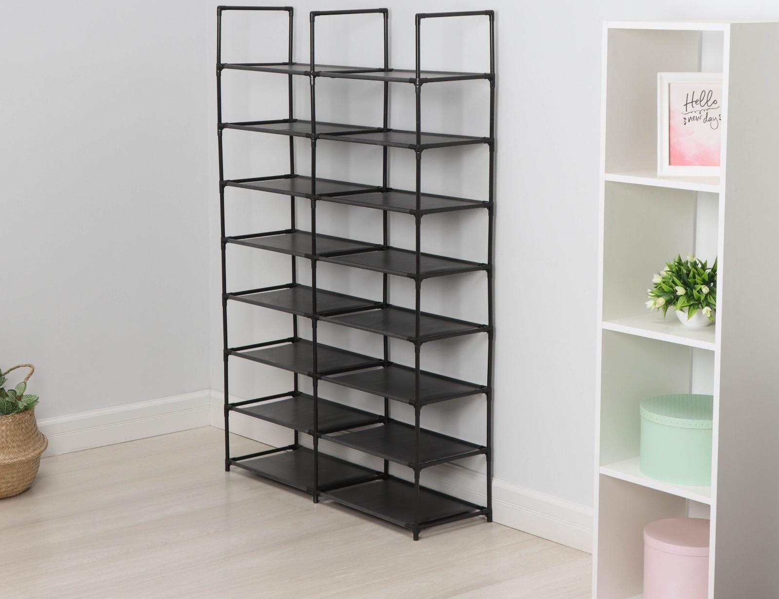 Стеллаж для хранения многофункциональный LaDо́m, 90×30×142 см, цвет чёрный