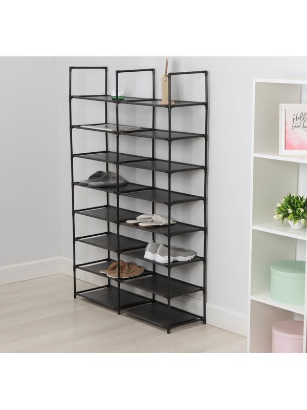 Стеллаж для хранения многофункциональный LaDо́m, 90×30×142 см, цвет чёрный