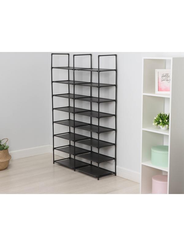 Стеллаж для хранения многофункциональный LaDо́m, 90×30×142 см, цвет чёрный