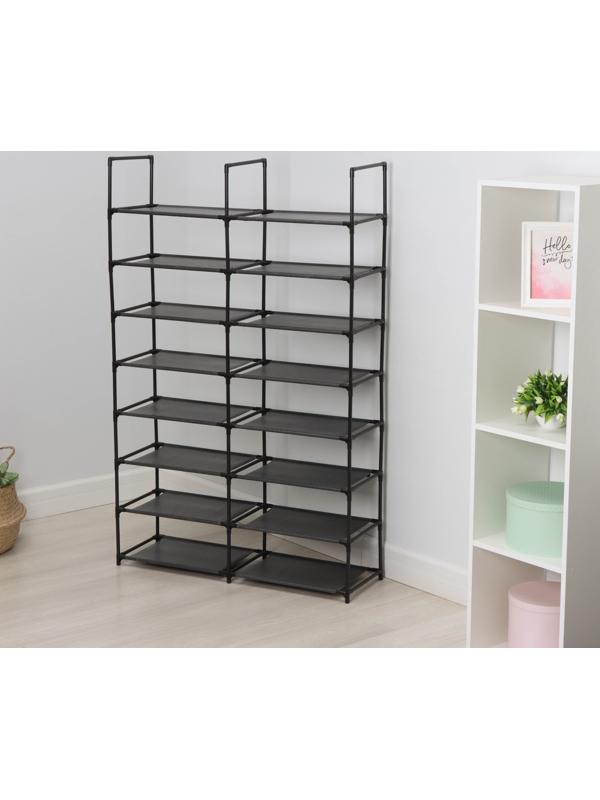 Стеллаж для хранения многофункциональный LaDо́m, 90×30×142 см, цвет чёрный