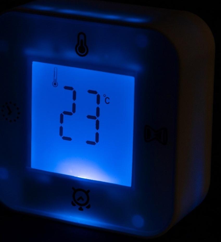 Будильник LB-24, таймер, температура, дата, будильник, подсветка, белый