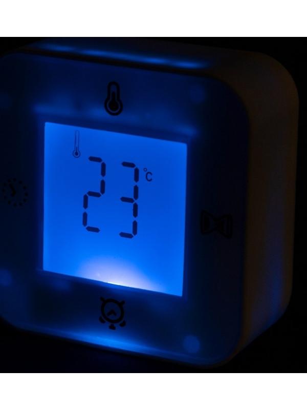 Будильник LB-24, таймер, температура, дата, будильник, подсветка, белый