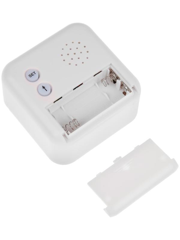 Будильник LB-24, таймер, температура, дата, будильник, подсветка, белый