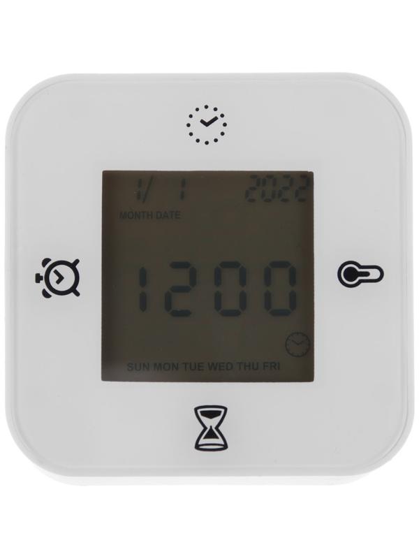 Будильник LB-24, таймер, температура, дата, будильник, подсветка, белый