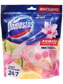 Блок для очищения унитаза DOMESTOS свежесть лайма и ледяная магнолия, 5 шт по 50 гр