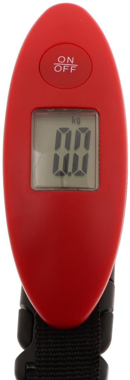 Весы багажные Luazon LV-404, до 40 кг, красные