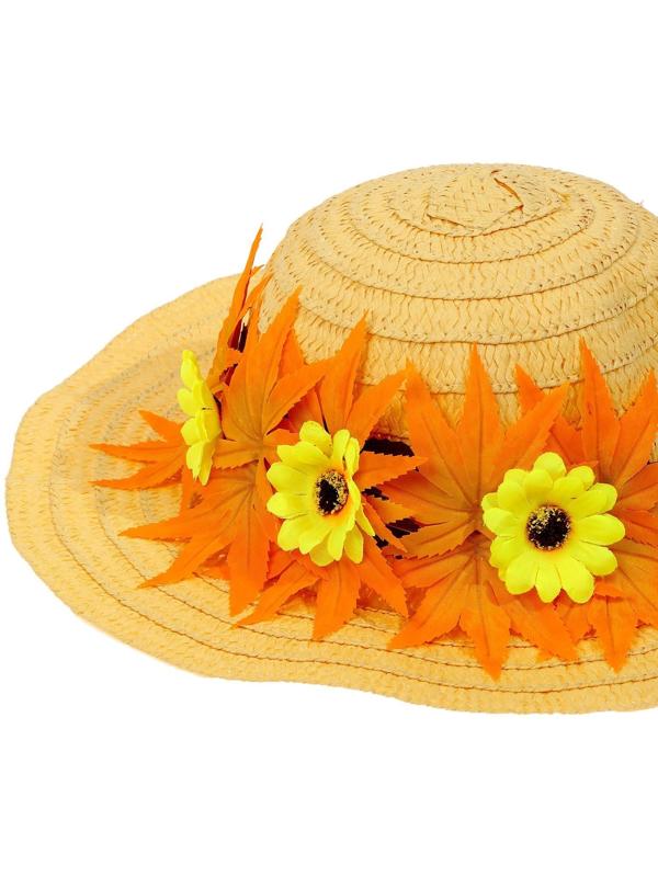 Карнавальная шляпа «Осенний букет», жёлтая, р. 52–54 см