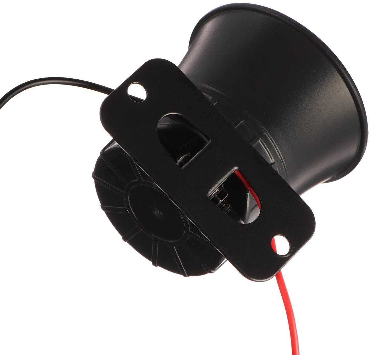 Звуковой сигнал, 1 тон, 12 В, 6 Вт, 105 дБ, провод 27 см