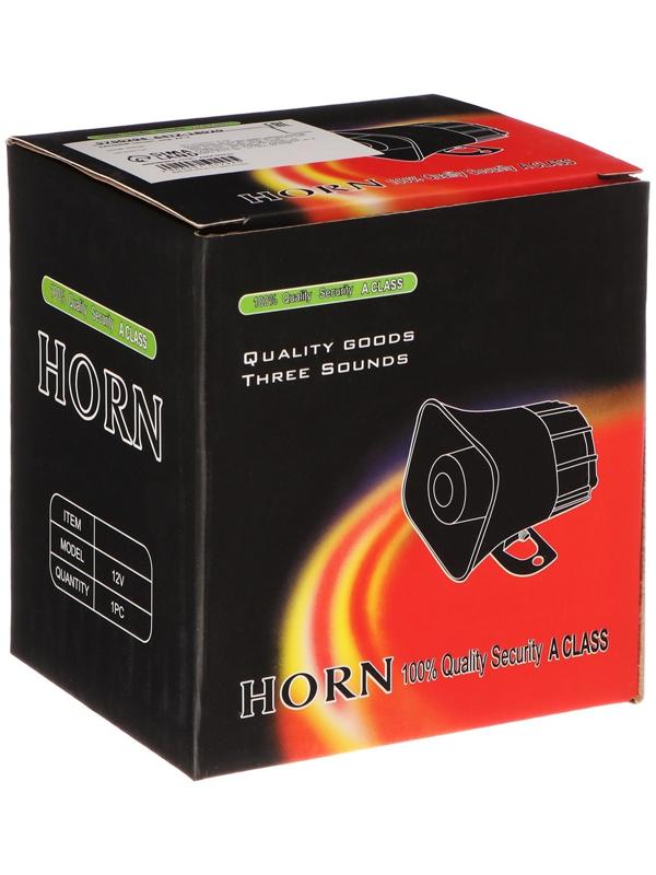 Звуковой сигнал, 1 тон, 12 В, 6 Вт, 105 дБ, провод 27 см