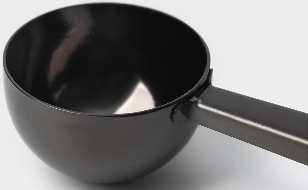 Ложка для кофе Доляна «Aroma», 15 мл, с зажимом, цвет чёрный