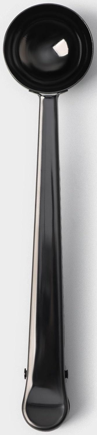 Ложка для кофе Доляна «Aroma», 15 мл, с зажимом, цвет чёрный