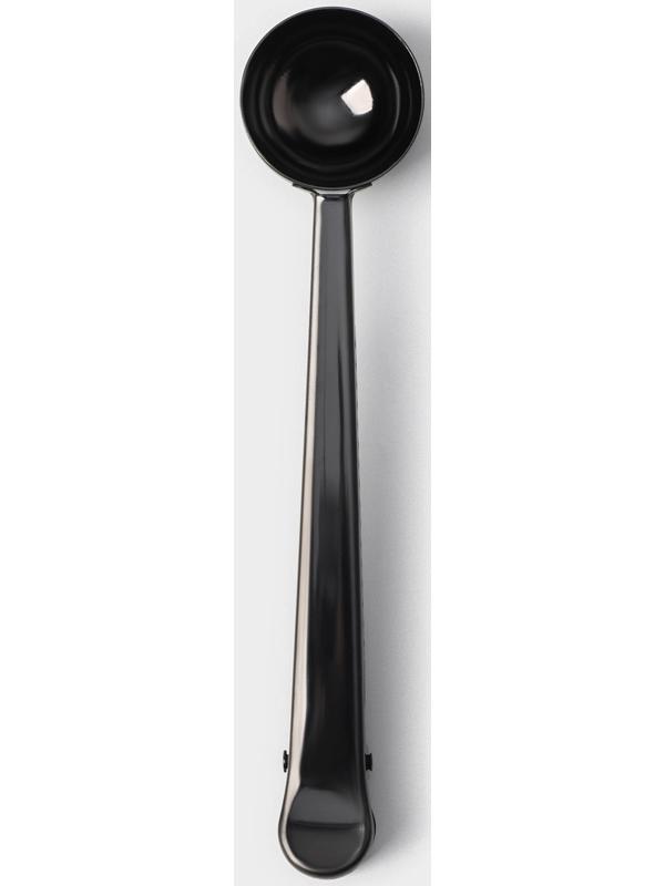 Ложка для кофе Доляна «Aroma», 15 мл, с зажимом, цвет чёрный