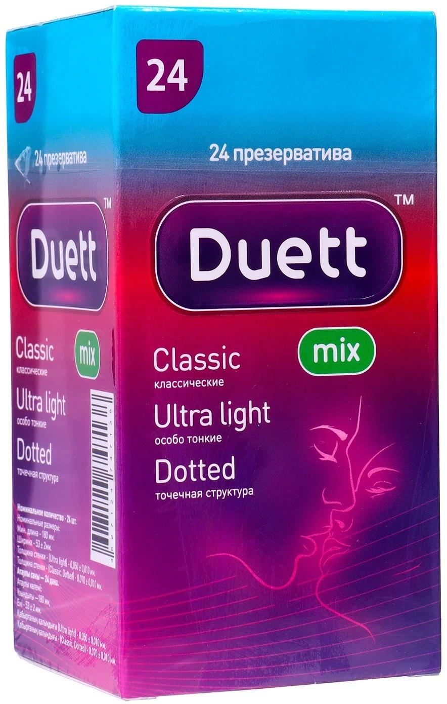 Презервативы DUETT Mix 24 шт