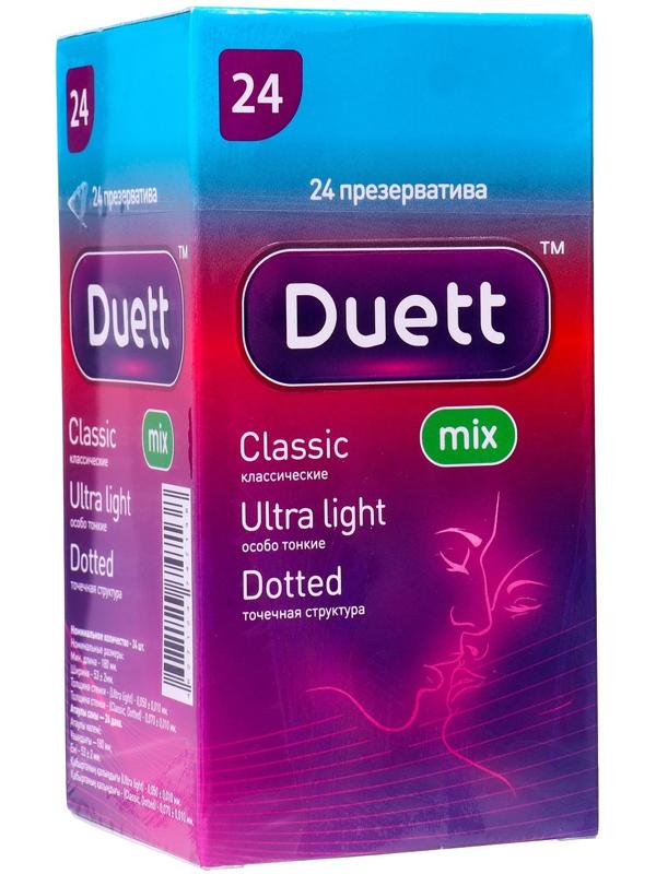 Презервативы DUETT Mix 24 шт
