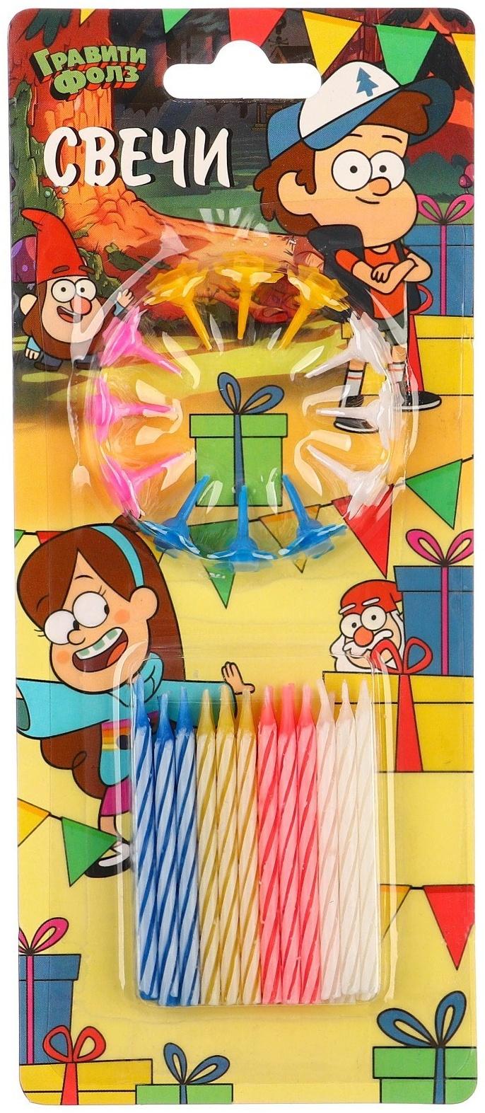Набор свечей для торта, Гравити Фолз,24шт.