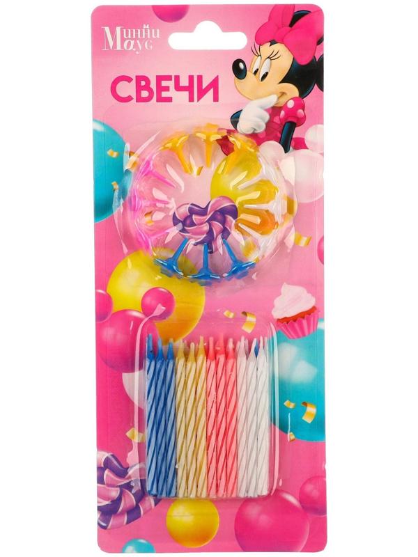 Набор свечей для торта, Минни Маус,24шт.