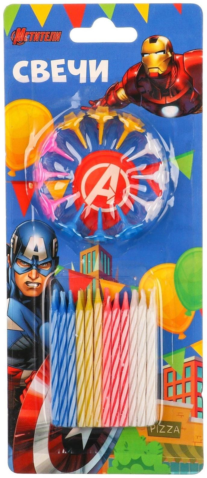 Набор свечей для торта, Мстители,24шт.