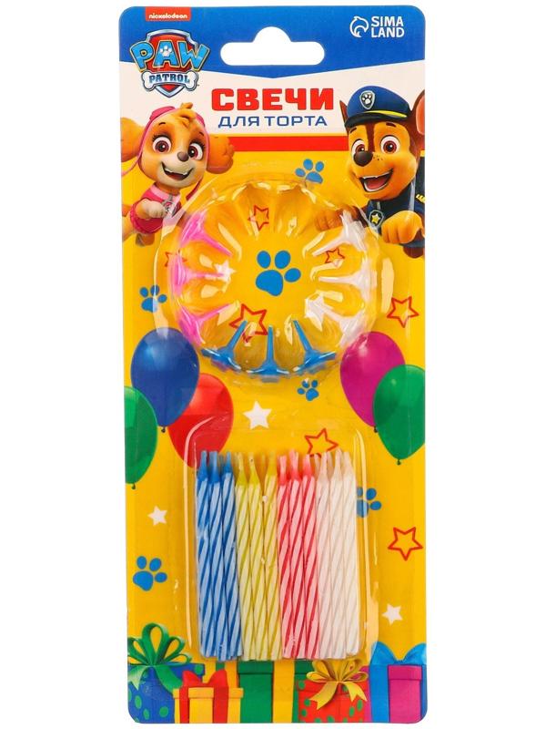 Набор свечей для торта, Щенячий патруль,24шт.
