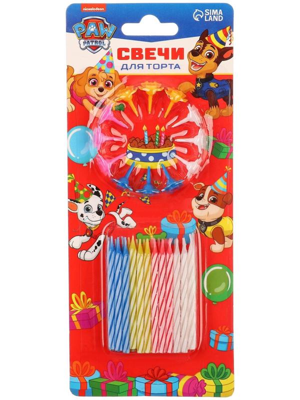 Набор свечей для торта, Щенячий патруль,24шт.