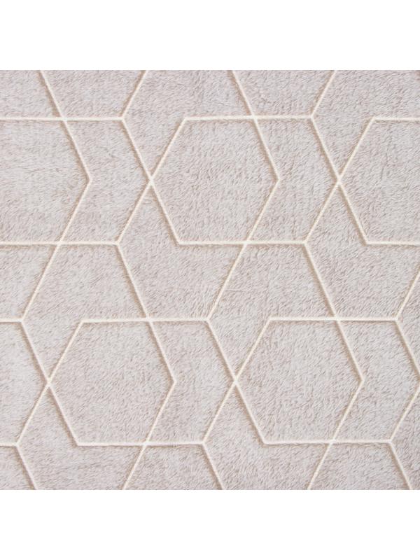 Плед светящийся Casa Conforte Stella Geometry, 150х200 см, цвет беж, фланель 190 гр/м, полиэстер