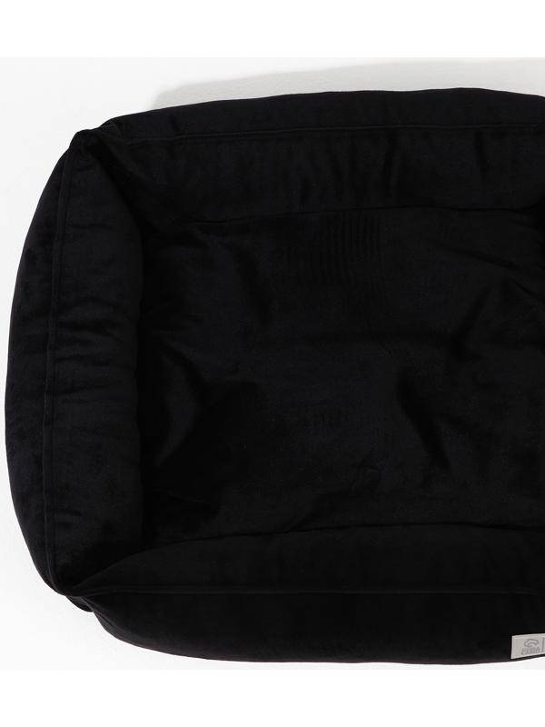 Лежанка для кошек и собак велюровая Pet Lab, 45 х 40 х 15 см, черная