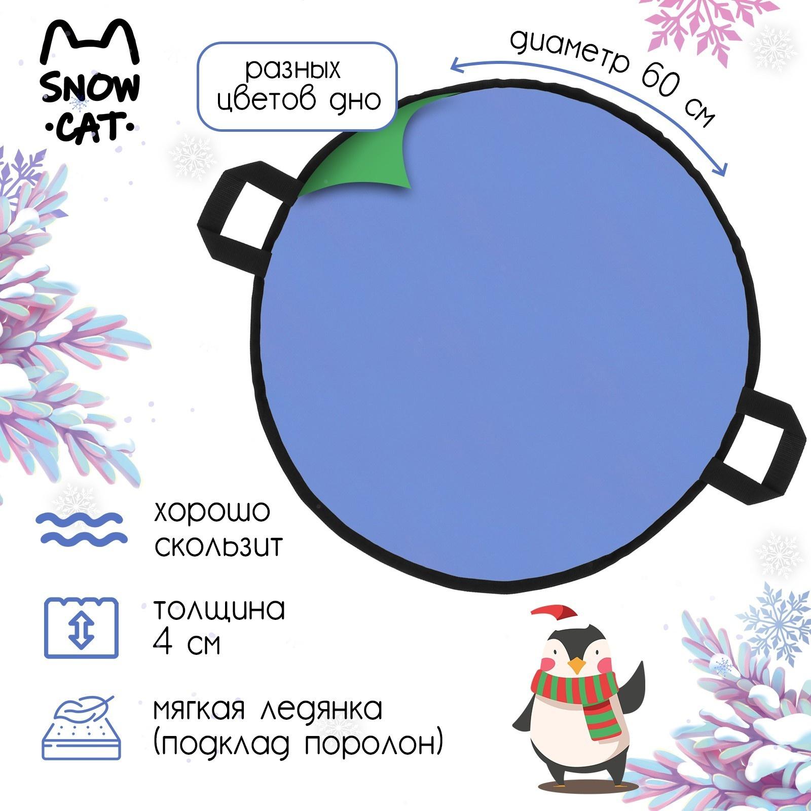 Ледянка, d=60 см, толщина 4 см, цвет МИКС