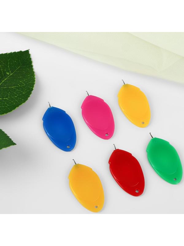 Нитевдеватели, 4 × 2 см, 6 шт, цвет разноцветный