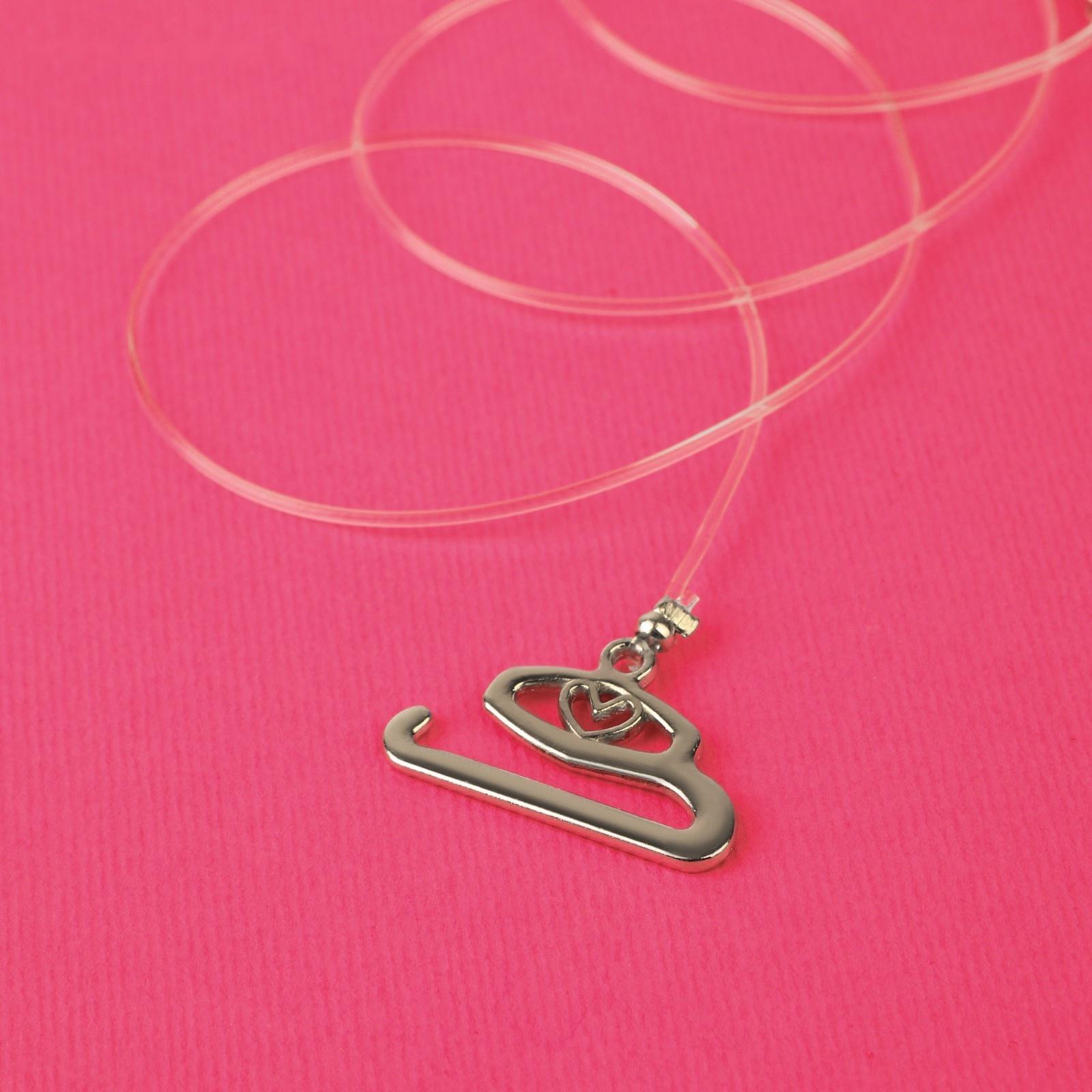 Бретели силиконовые, фурнитура металл, 1 мм, 40 см, пара, цвет прозрачный