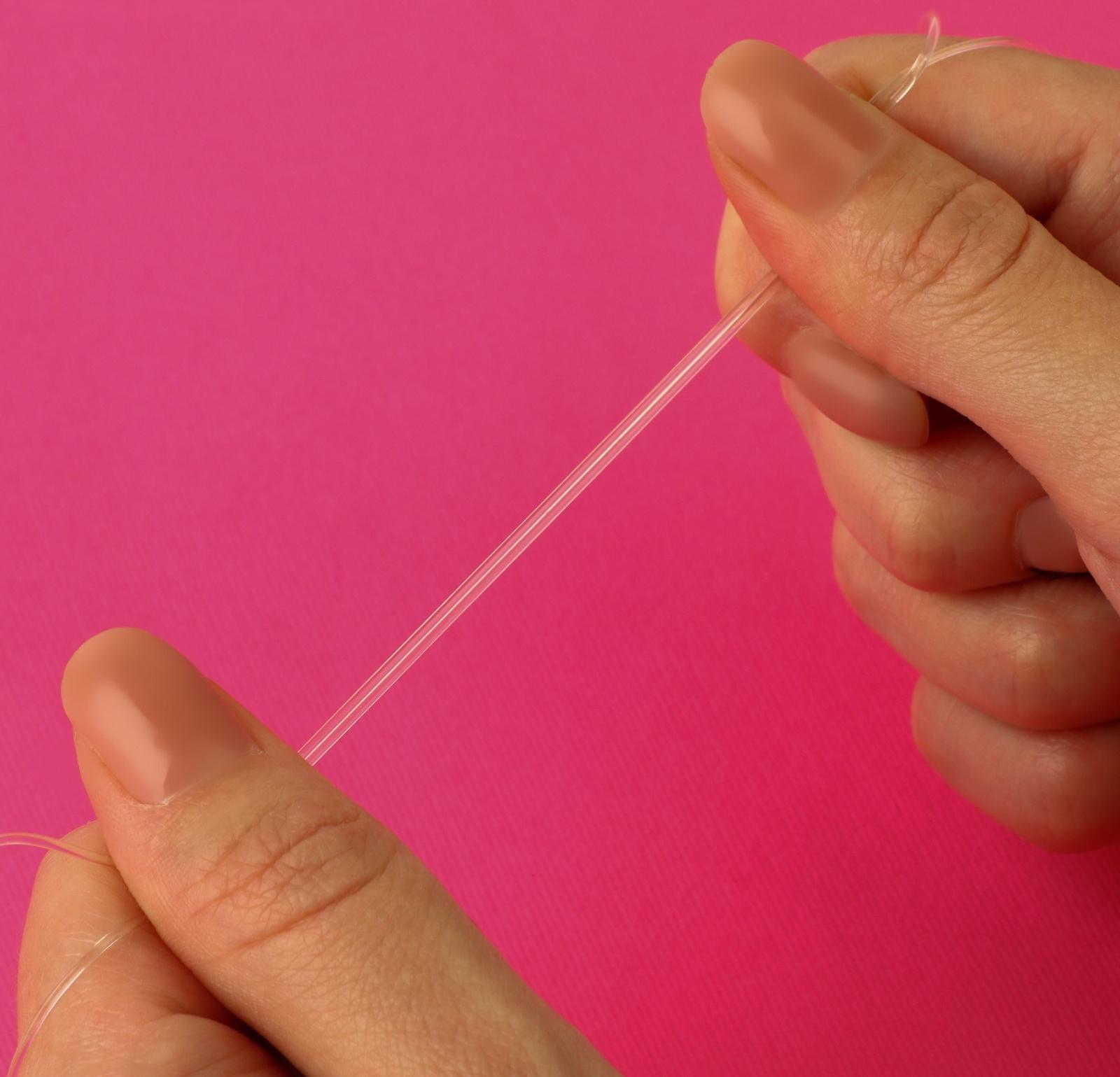 Бретели силиконовые, фурнитура металл, 1 мм, 40 см, пара, цвет прозрачный