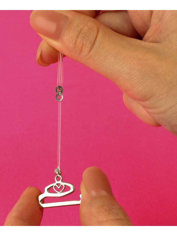 Бретели силиконовые, фурнитура металл, 1 мм, 40 см, пара, цвет прозрачный