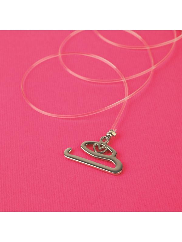 Бретели силиконовые, фурнитура металл, 1 мм, 40 см, пара, цвет прозрачный