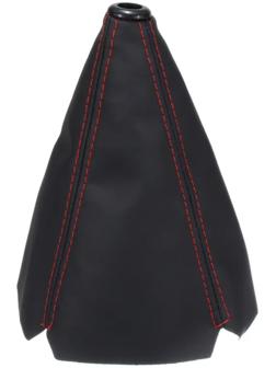 Кожух рычага КПП, кожа PU, универсальный, черный