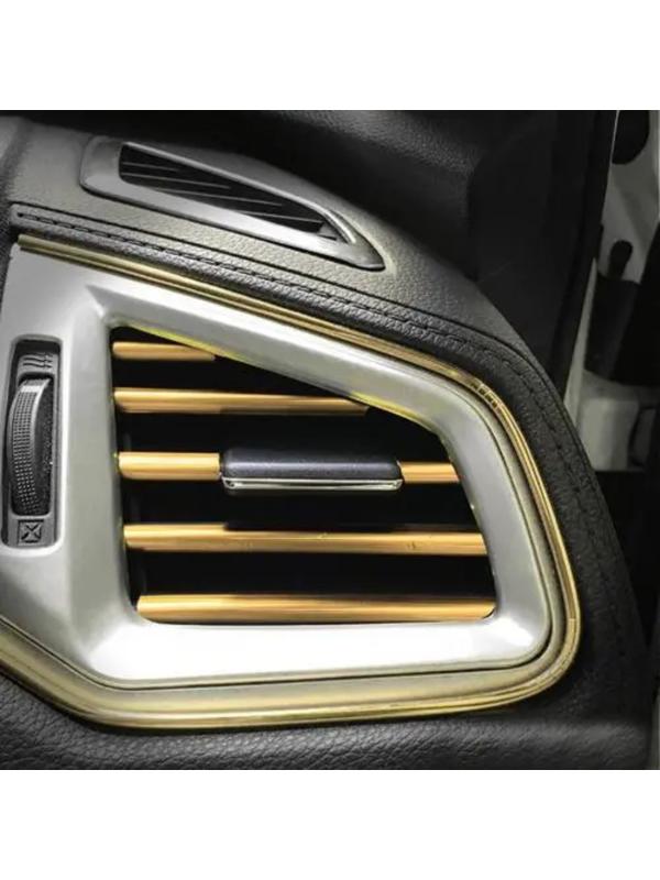 Накладки на дефлектор 19 см, золотой, набор 10 шт