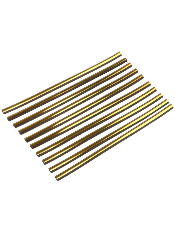 Накладки на дефлектор 19 см, золотой, набор 10 шт