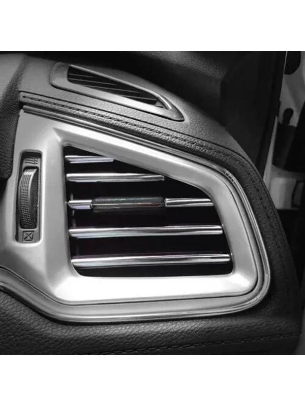 Накладки на дефлектор 19 см, хром, набор 10 шт