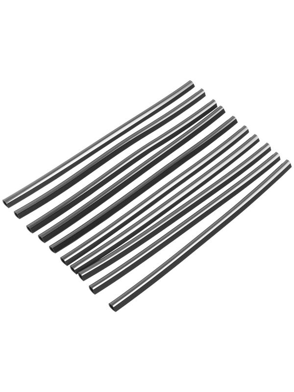 Накладки на дефлектор 19 см, хром, набор 10 шт