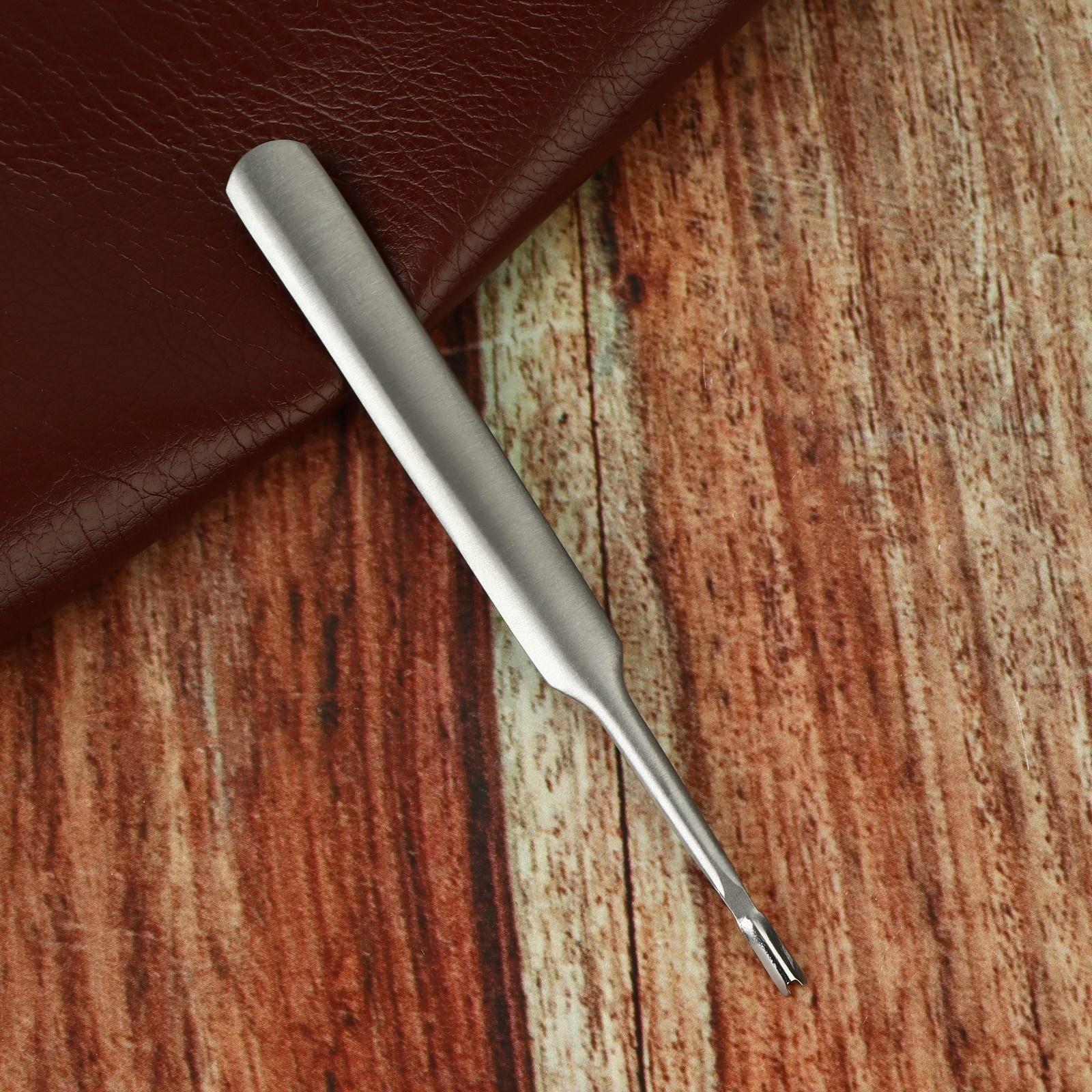 Инструмент для кожи, для снятия фасок и канавок, V-образный, 11,5 см