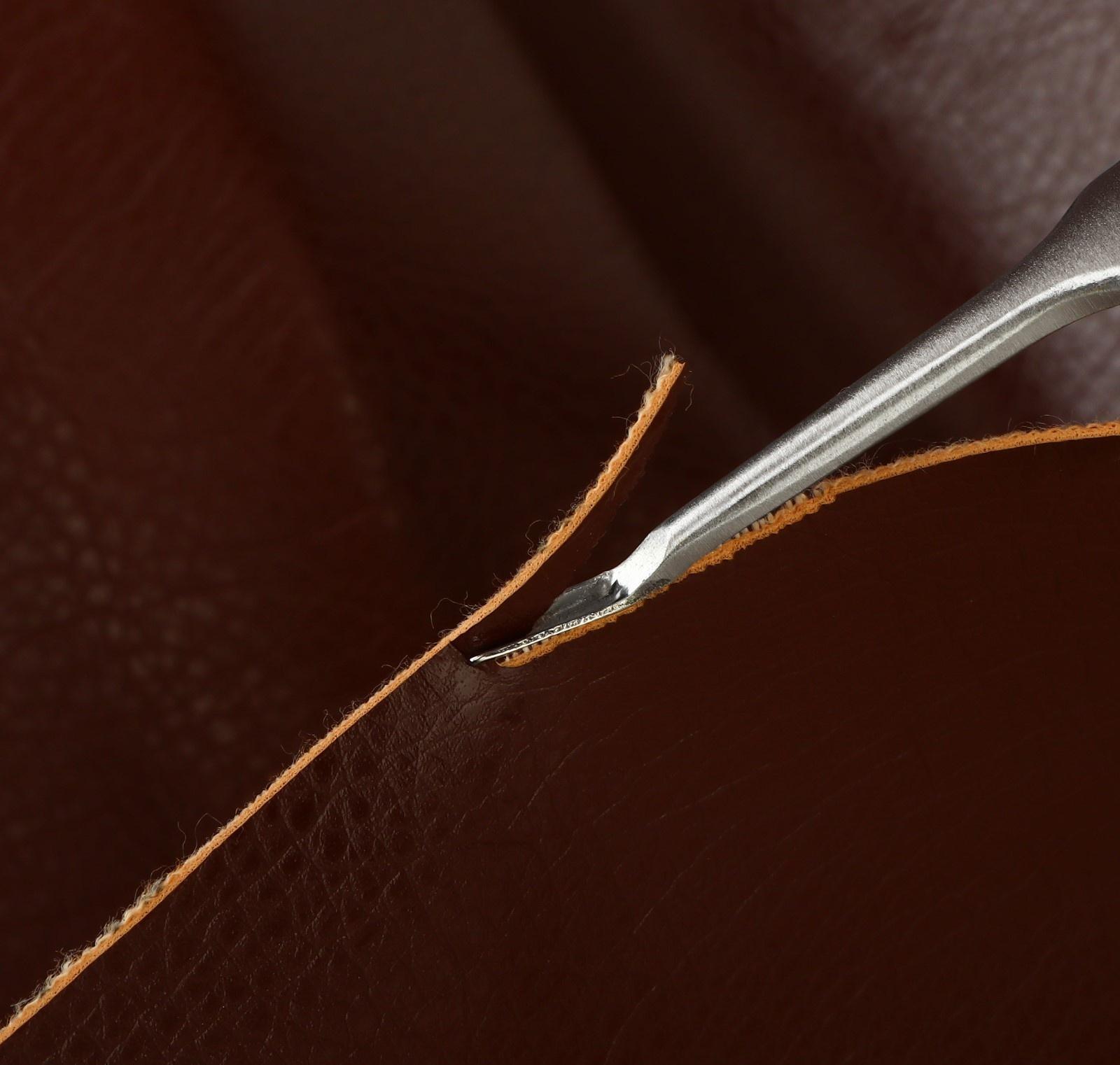 Инструмент для кожи, для снятия фасок и канавок, V-образный, 11,5 см