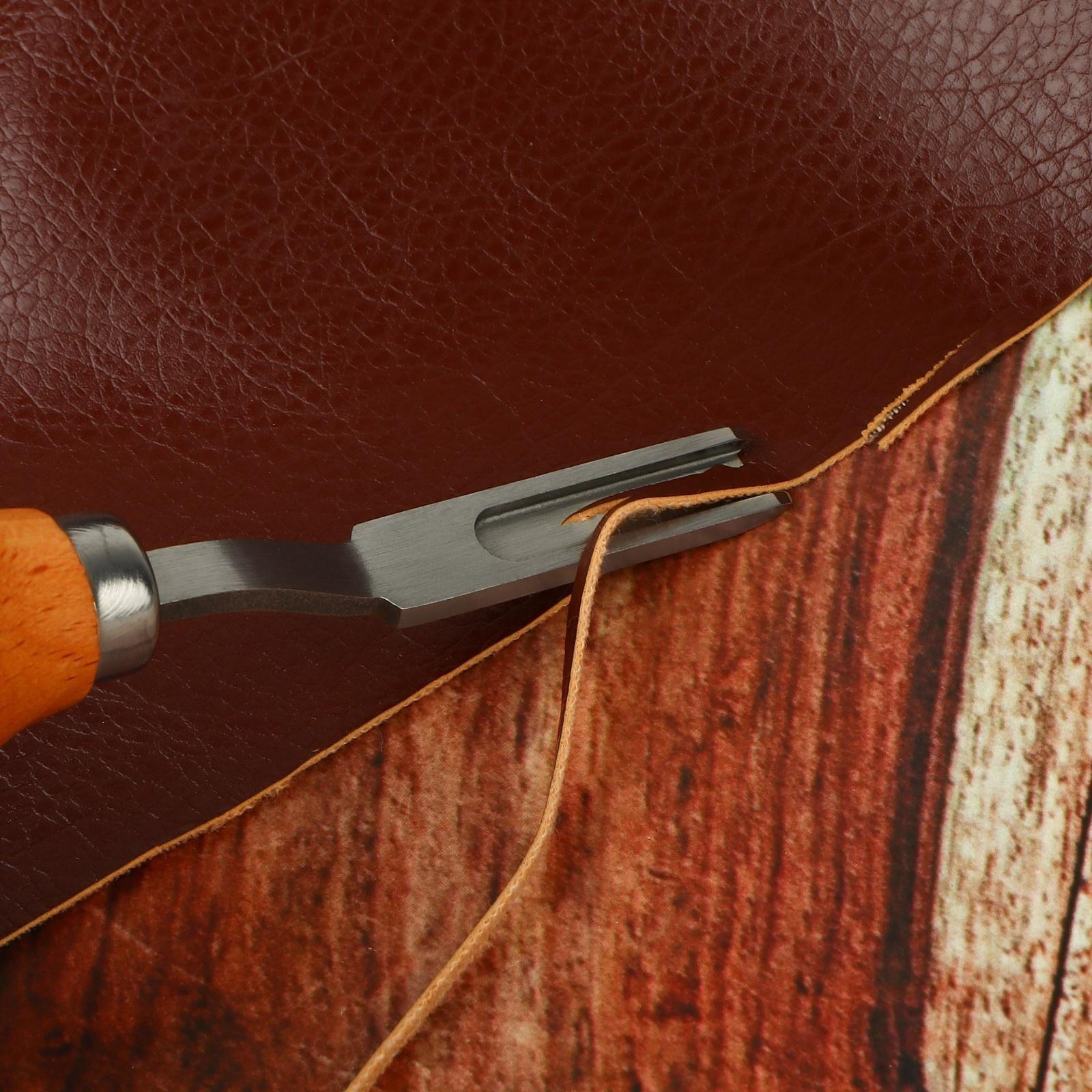 Бевеллер французского типа, для кожи, 15,4 см, отверстие 5,8 мм