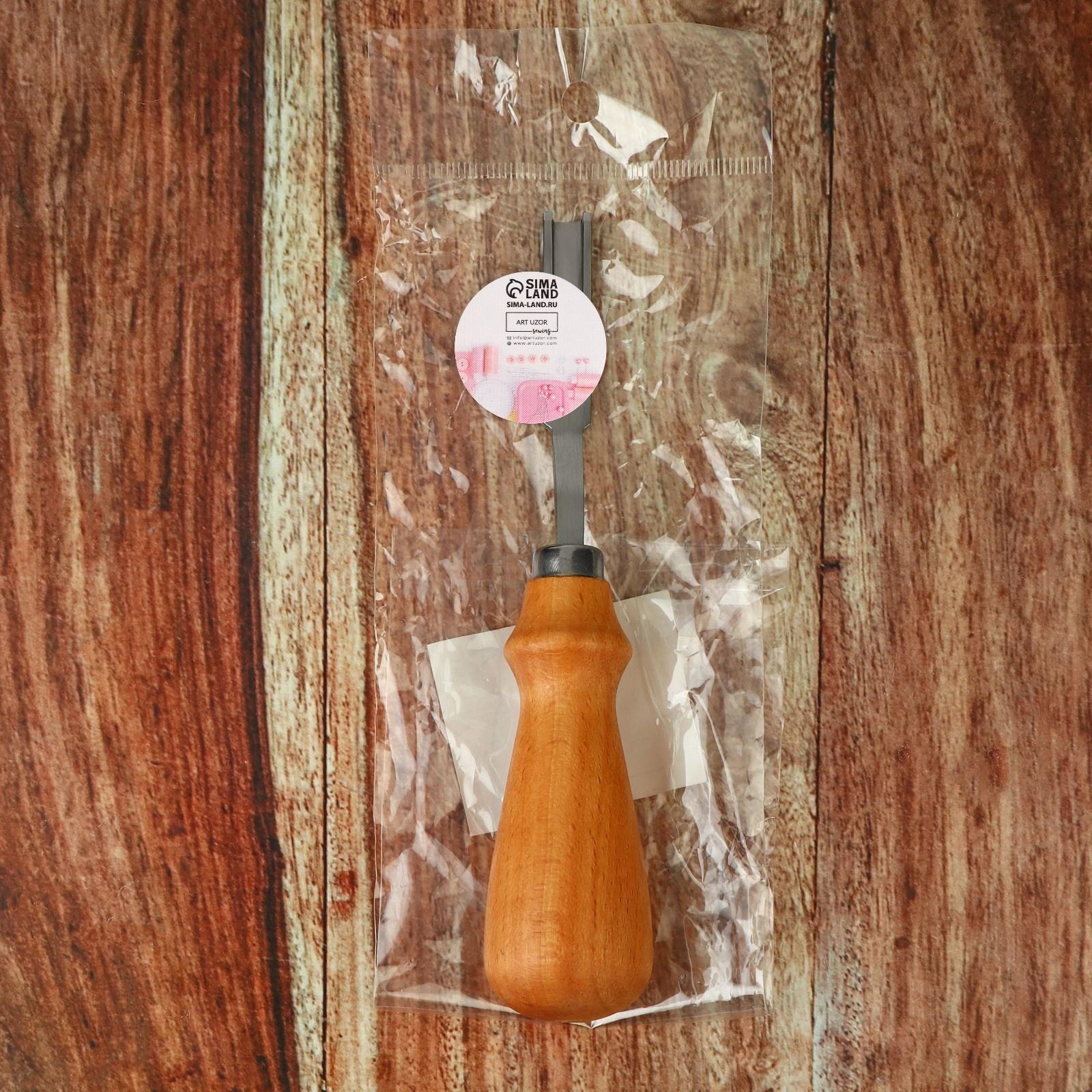 Бевеллер французского типа, для кожи, 15,4 см, отверстие 5,8 мм